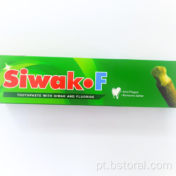 Fluoreto de branqueamento de 120g de alta qualidade Siwak.f pasta de dente